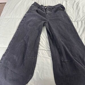 Black Wide-Leg Jeans